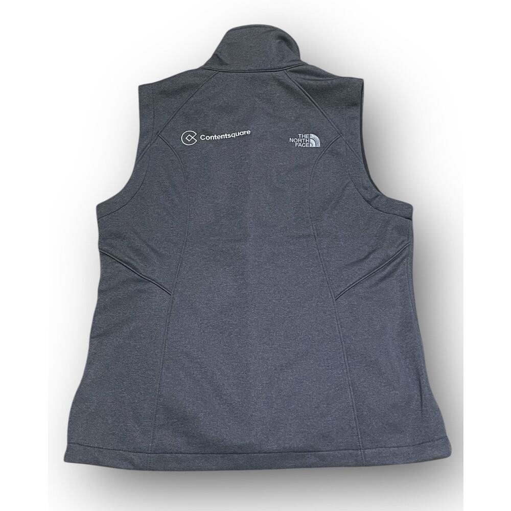 The‎ North Face Womens Vest Size Medium Gray Contentsquare AWS Logo - Picture 2 of 6